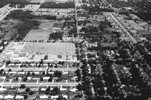 Westgate, facing north. 