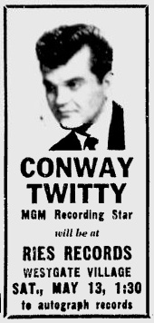 Ries Records attracts the stars (from 1961). 