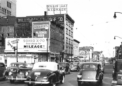 Ted's Hamburger Shop, circa 1940, courtesy of the Toledo-Lucas County Public Library, obtained from http://images2.toledolibrary.org/.